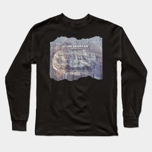 Stone Mountain Georgia Cool photography skyline blue sky USA city break Long Sleeve T-Shirt